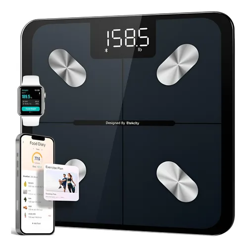 Báscula Inteligente Etekcity: Peso, Bmi, Grasa, Bluetooth