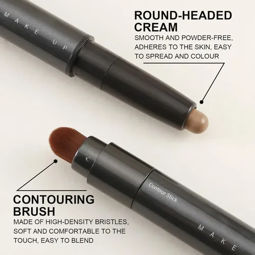 Stick De Contorno Y Bronceador Dual Para Maquillaje Facial