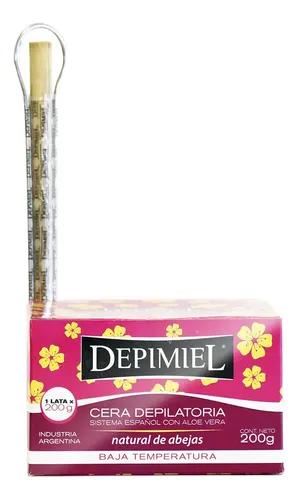 Cera Depilatoria Natural Sistema Español X200 G Depimiel