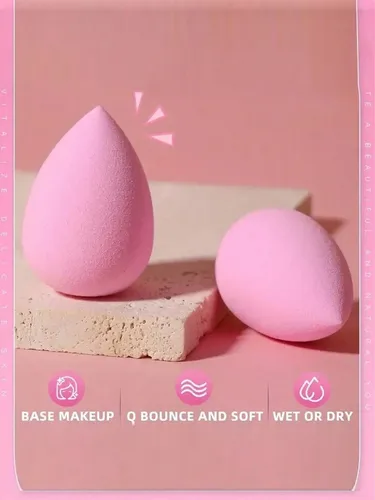 Mini Esponja De Maquillaje En Polvo Seco Y Húmeda De 3 Cm, 1