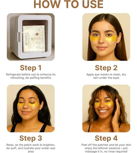 Mascarilla Hidrogel Brawna Con Vitamina C Y Cafeína