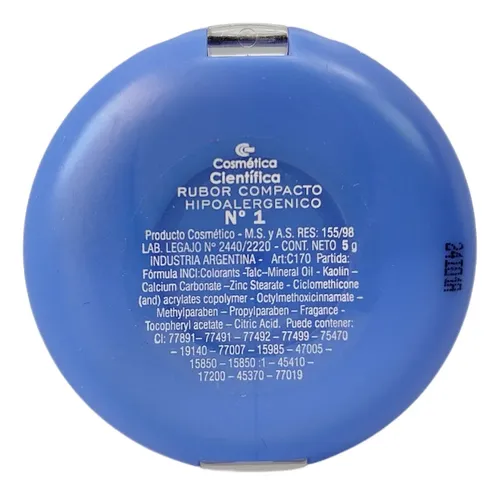 Cosmetica Cientifica Hipoalergenico Rubor Compacto Tono Del Maquillaje 1