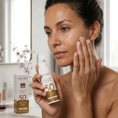 Protector Solar Facial Color Medium Beige 50fps Idraet 50ml