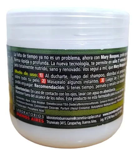 Mary Bosques Tratamiento 3 Minutos X 200 Envios