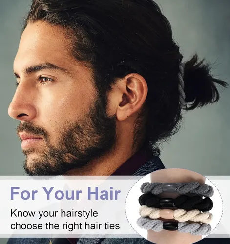Paquete De 12 Cintas Para El Cabello, Para Hombre, Pelo Larg