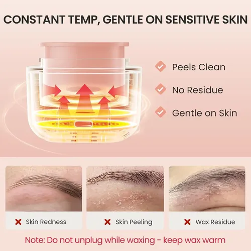Kit De Cera Para Cejas Mini Auzeal Con Control Inteligente