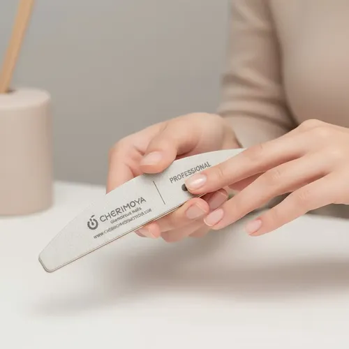 Lima De Media Luna Uñas Esculpidas 5pzs Cherimoya