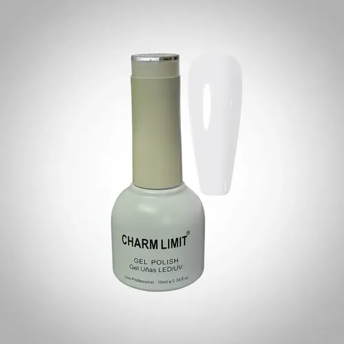 Esmalte Semipermanente Color Blanco Uv/led Charm Limit 10ml