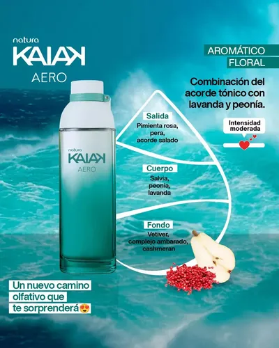 Natura Kaiak Aero Perfume Femenino 100 Ml