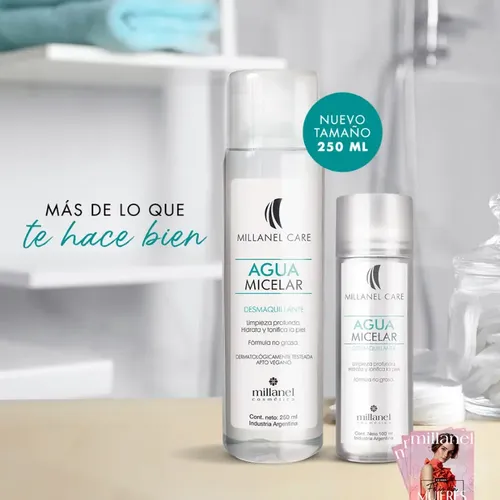 Agua Micelar Desmaquillante Hidrata Millanel Care 250ml