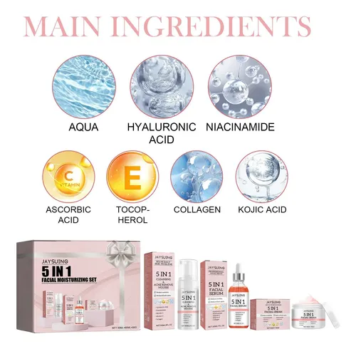 Set Facial Hidratante 5 En 1 Antiedad