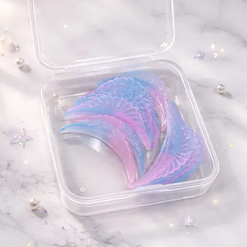 Bigudies Anatómico Sirena Con Glitter Lifting De Pestañas