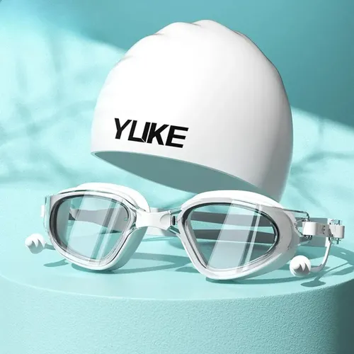Set Unisex De Gorro De Baño Y Gafas