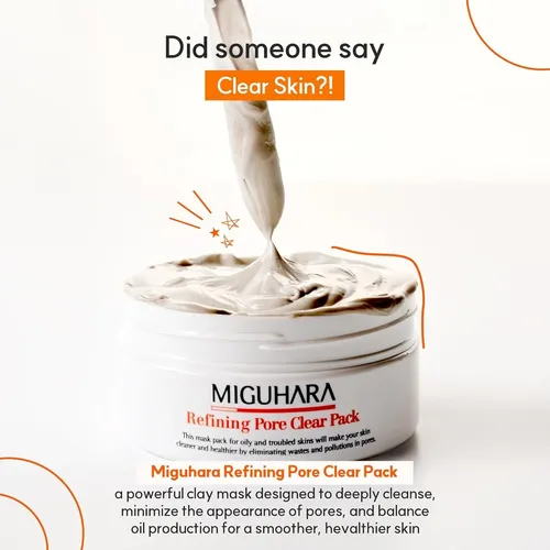 Mascarilla Facial De Arcilla Para Poros Miguhara 150g