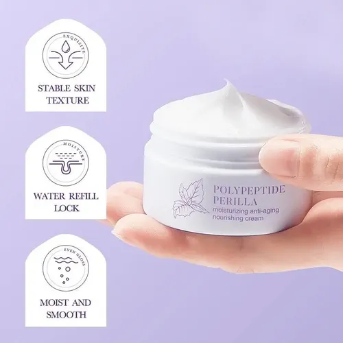 Crema Polipetido De Perilla Bioaqua Anti-arrigas 60g Momento De Aplicación Día/noche Tipo De Piel Todo Tipo