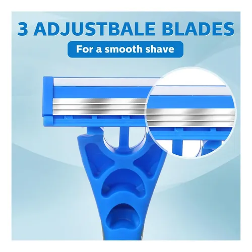Leriton 50 Pcs; Tres Cuchillas Desechables