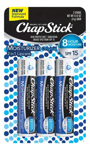 Chapstick Moisturizer Original Spf 15, Pack X 3 Unds