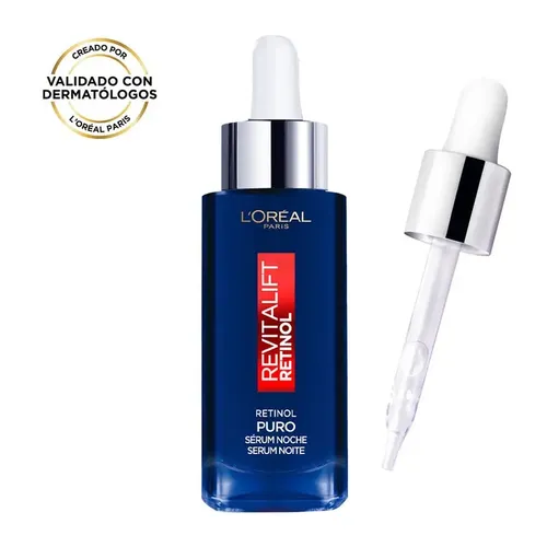 Sérum Facial nocturno Revitalift Con Retinol Puro Antirrugas Com 30ml L’Oréal
