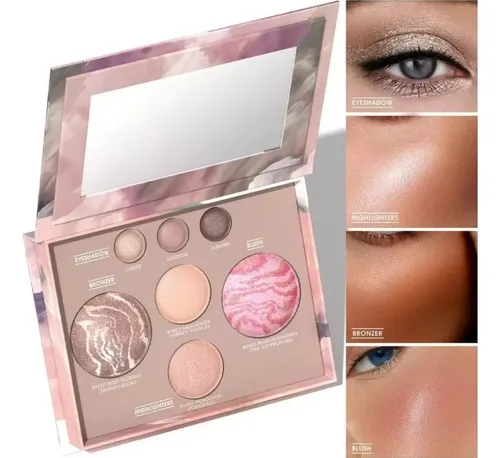 Paleta De Maquillaje Versátil, Sombra De Ojos En Polvo