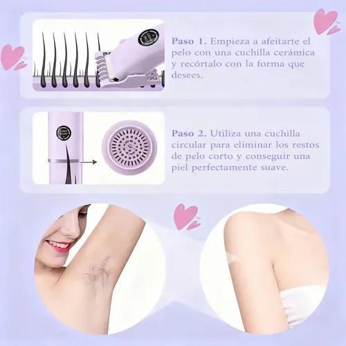 W- Depiladora De Bikini Paramujer Electrica Doble Cabeza .