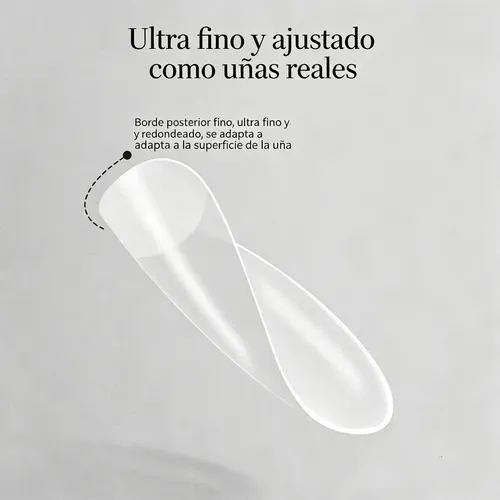Uñas Postizas Balerina Softgel 120 Unidades 12 Tamaños
