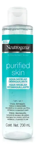 Agua micelar limpiadora purificada para la piel 200 ml Neutrogena