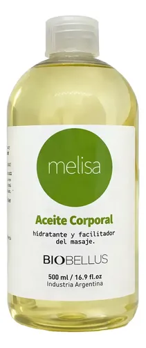 Aceite De Melisa Para Masajes Biobellus 500ml
