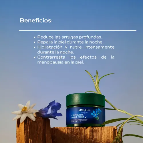 Crema Noche Redensificante Genciana Y Edelweiss Weleda 40ml