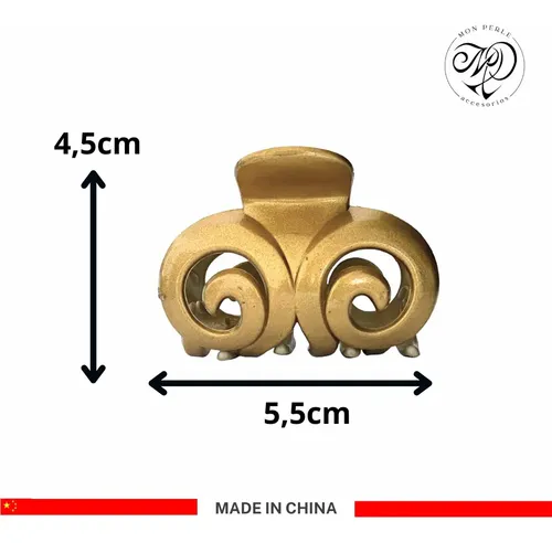Broche Pelo Dorado Plateado Clips Hebillas Ganchos De Pelo Color Dorado Y Plateado