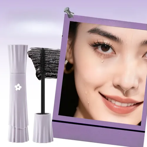 Máscara De Pestañas Con Base Rizada Impermeable Con Forma De