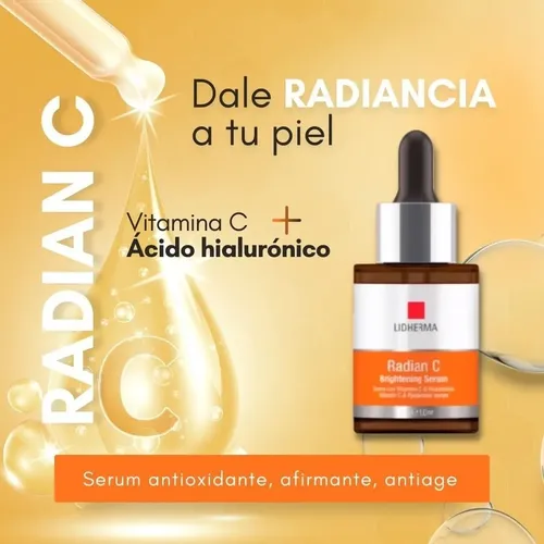 Radian C Serum Lidherma Ácido Hialurónico Y Vitamina C