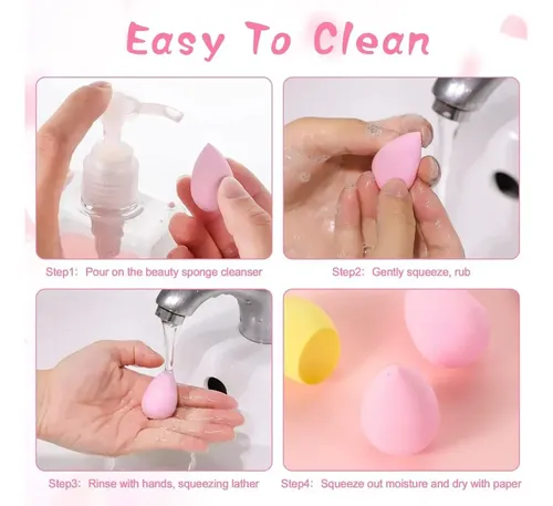 Mini Esponja De Maquillaje, 10 Unidades, Batidora Para Base