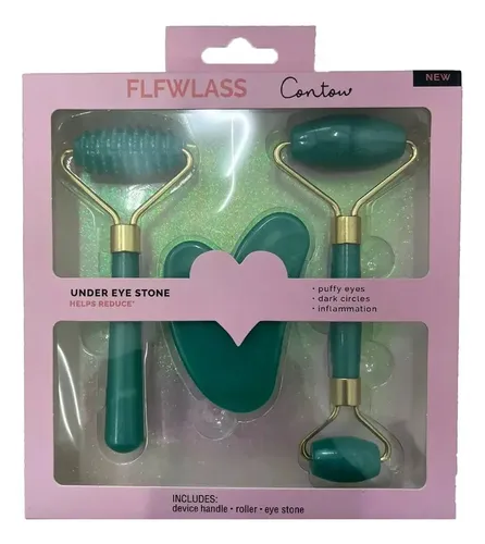 Juego De 3 Piezas De Resina Para Gua Sha Corporal, Rodillo F
