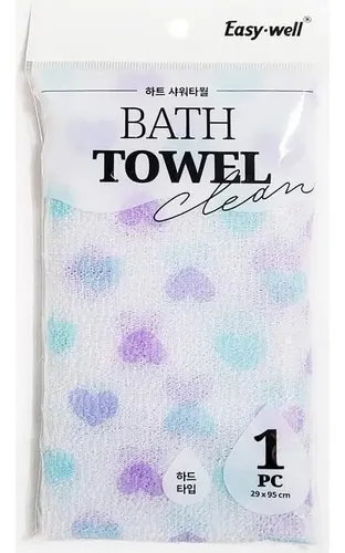 Toalla De Ducha Exfoliante Corazón Easy Well 32g