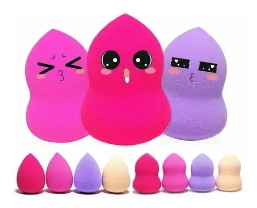 Esponjas Blender Aplicar Maquillaje Base Contorno Corrector