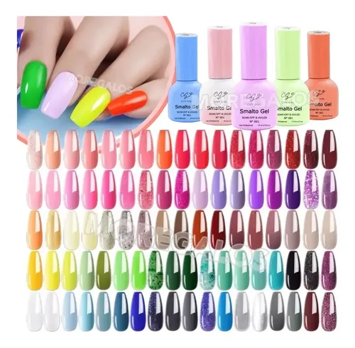Kit X 8 Esmaltes Semipermanentes City Girl Soak Off Uv/led