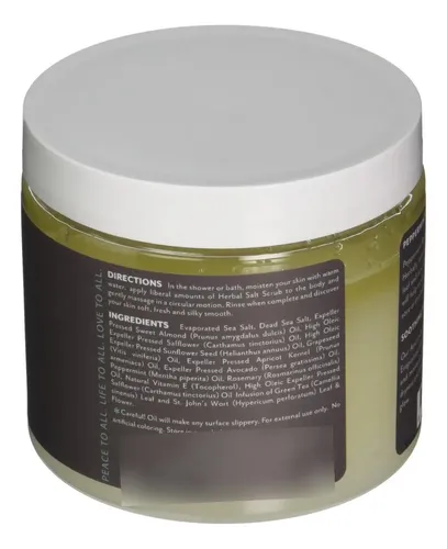 Exfoliante De Sal Herbal Peppermint Rosemary 600 Ml