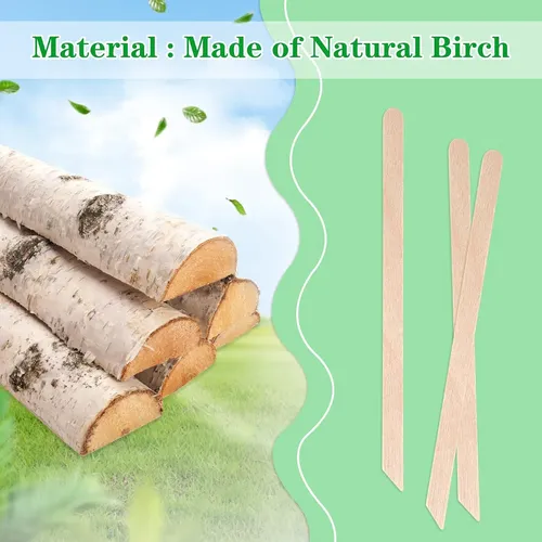 200 Palitos De Madera Para Depilar Cejas Labios Nariz