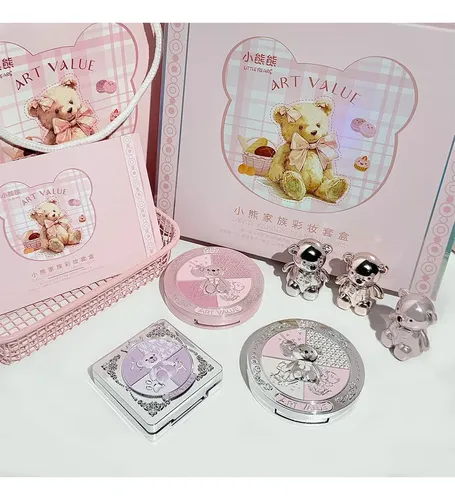 Ry. Set De Maquillaje Rosa Con Cadena, Caja Regalo, /cj
