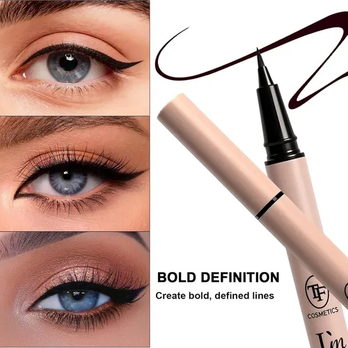 Delineador Líquido Waterproof Con Punta Bold Transpretty