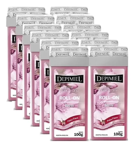 Kit Depimiel C/12unid Cera Depilatoria Roll-on Suave 100g