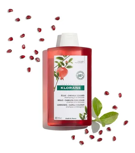 Klorane Granada Shampoo Para Cabello Teñido X 400 Ml