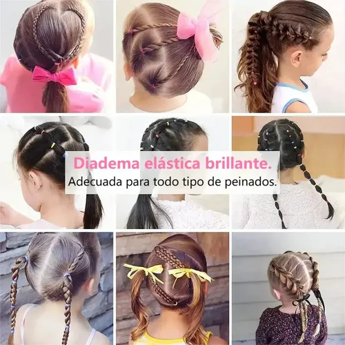 2155 Pcs Mini Ligas Pelo Bandas Elásticas Accesorios Cabello