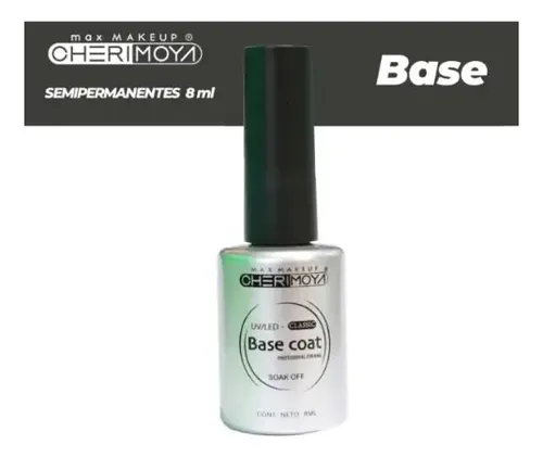 Base Coat Semipermanente Cherimoya Uñas Manicuria 8ml