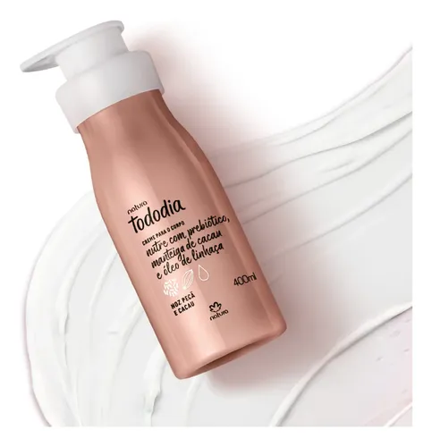 Crema hidratante corporal Natura Tododia con nuez y cacao, 400 ml