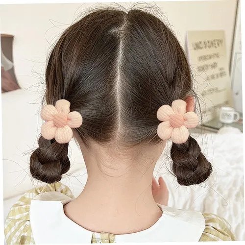 ..40 Gomas For El Pelo For Niñas Pequeñas Lindas Gomas Coral Claro