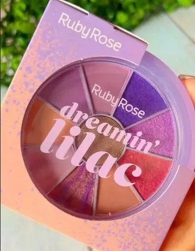 Pocket Kit Paleta 9 Sombras + Iluminador Ruby Rose Hb1075