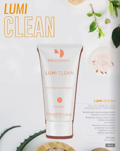 Lumi Clean Gel De Limpieza Con Mandélico Prodermic X 150ml.