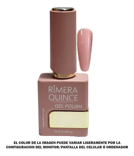 Esmalte Semipermanente De 10ml Marca Rimera Quince Apr.anmat