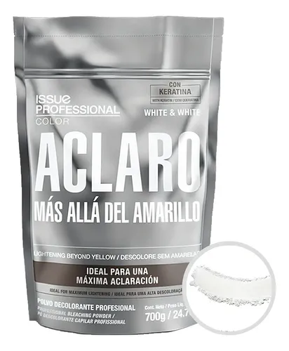 Polvo Decolorante Issue Professional Antiamarillo con Keratina de 700 g